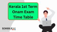 Kerala 1st Term Onam Exam Time Table