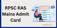 RPSC RAS Mains Admit Card