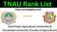 TNAU Rank List