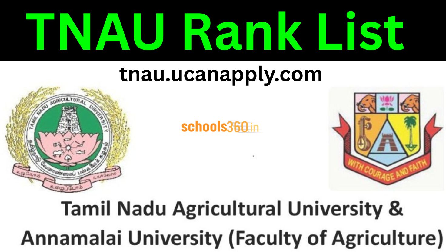 TNAU Rank List