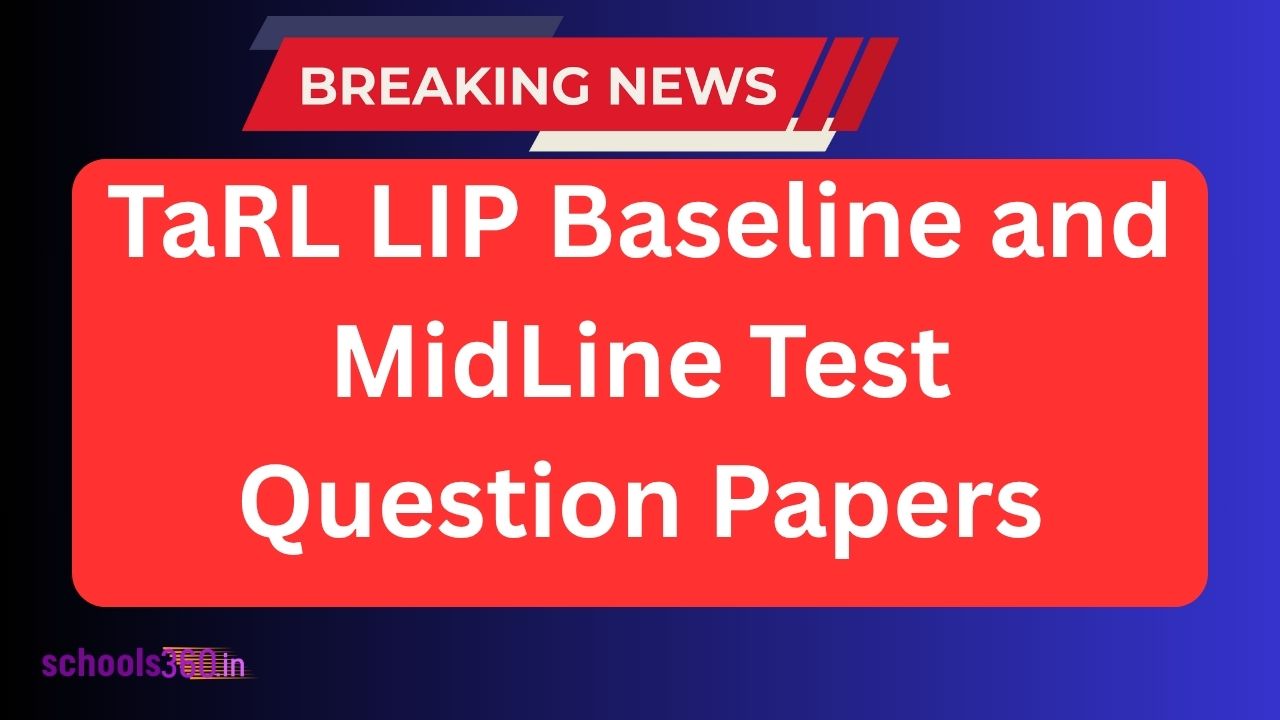 TaRL LIP Baseline and MidLine Test Question Papers