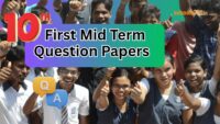 10th Std First Mid Term Question Papers