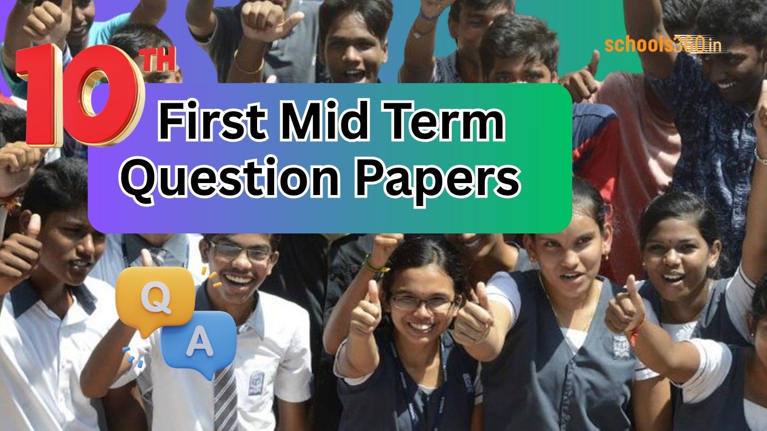 10th Std First Mid Term Question Papers
