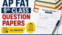 AP FA1 9th Class Question Papers