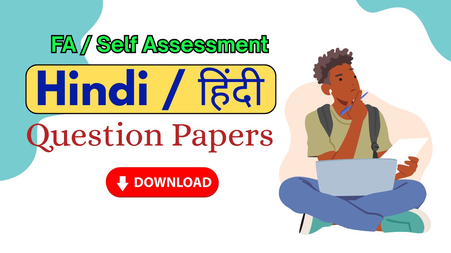 fa1 hindi question papers