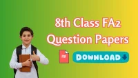 8th Class FA2 Question Papers
