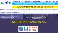 AcSIR Ph.D Admission