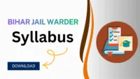 Bihar Jail Warder Syllabus