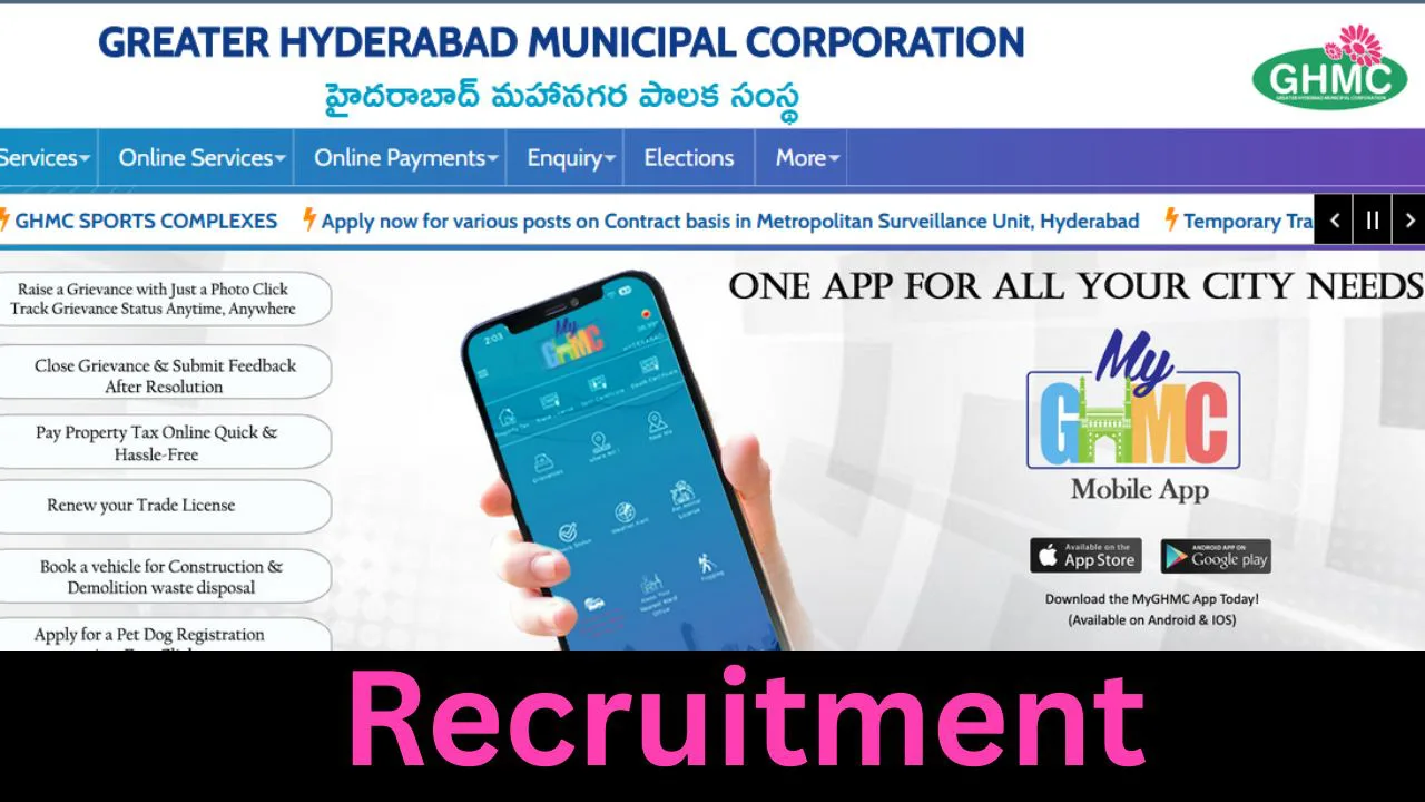GHMC Recruitment