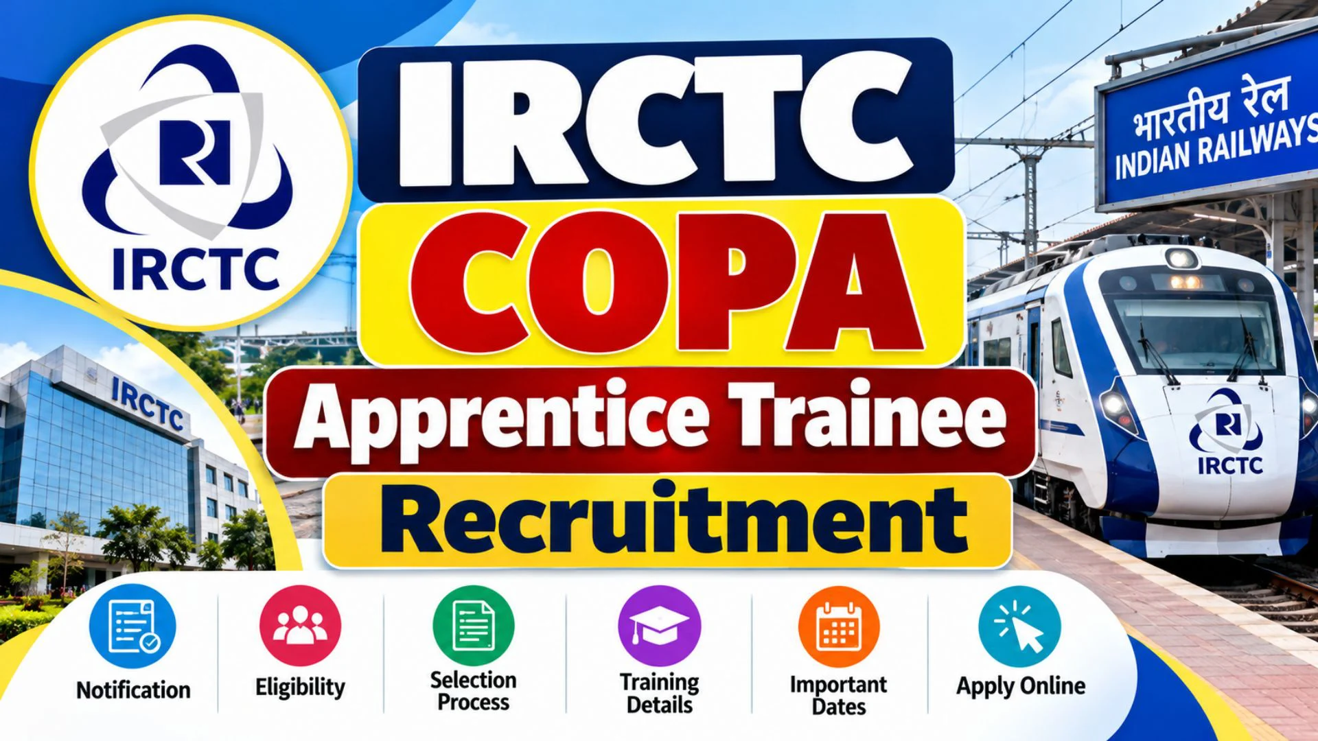 IRCTC COPA Apprentice Trainee Recruitment 2026: Apply for 44 Posts 1 IRCTC COPA Apprentice Trainee Recruitment