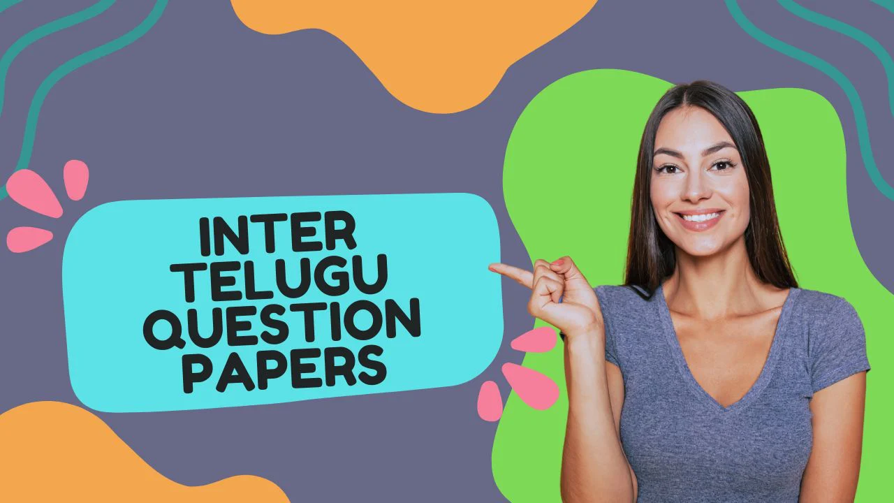 TG Inter Telugu Question Papers 2026 PDF for 1st, 2nd Year 1 Inter Telugu Question Papers
