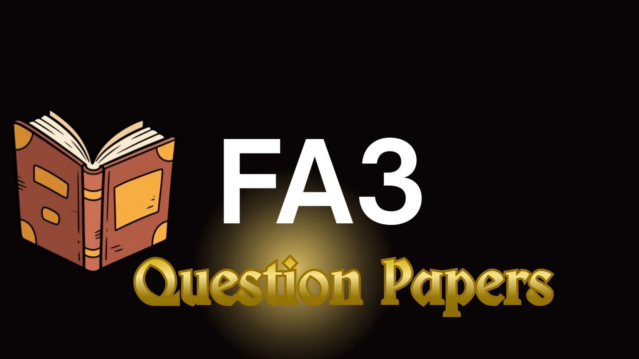 fa3 question papers