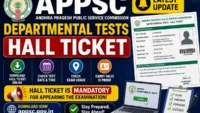 APPSC Departmental Tests Hall Ticket
