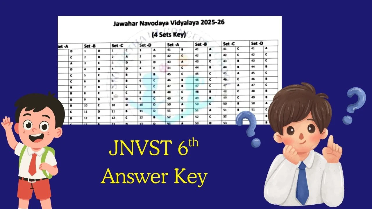 JNVST 6th Answer Key