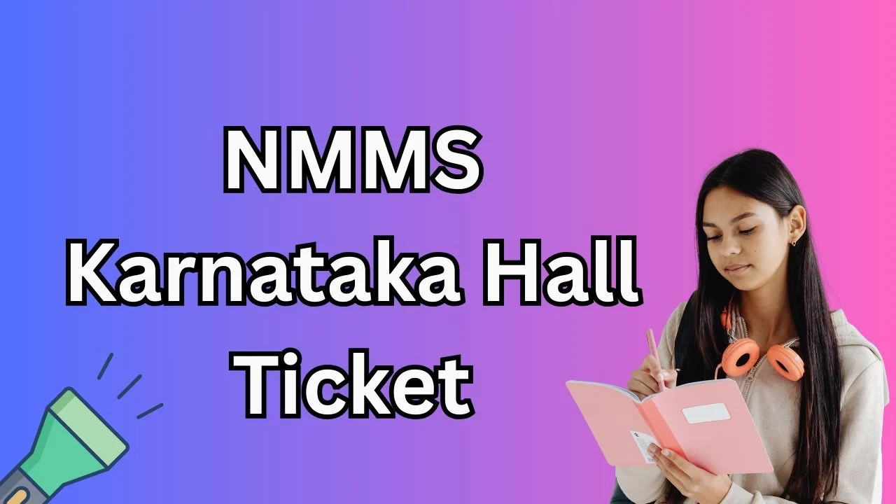 NMMS Karnataka Hall Ticket