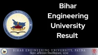 Bihar Engineering University Result