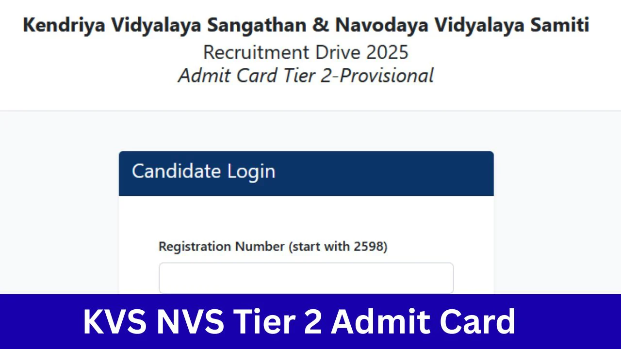 KVS NVS Tier 2 Admit Card 2026 Out; Download Phase 2 Hall Ticket 1 KVS NVS Tier 2 Admit Card