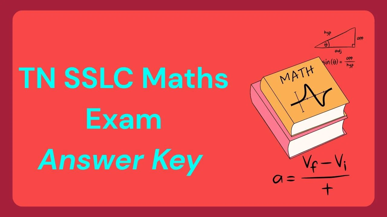 TN SSLC Maths Exam Answer Key 2026 with Question Paper 1 TN SSLC Maths Exam Answer Key