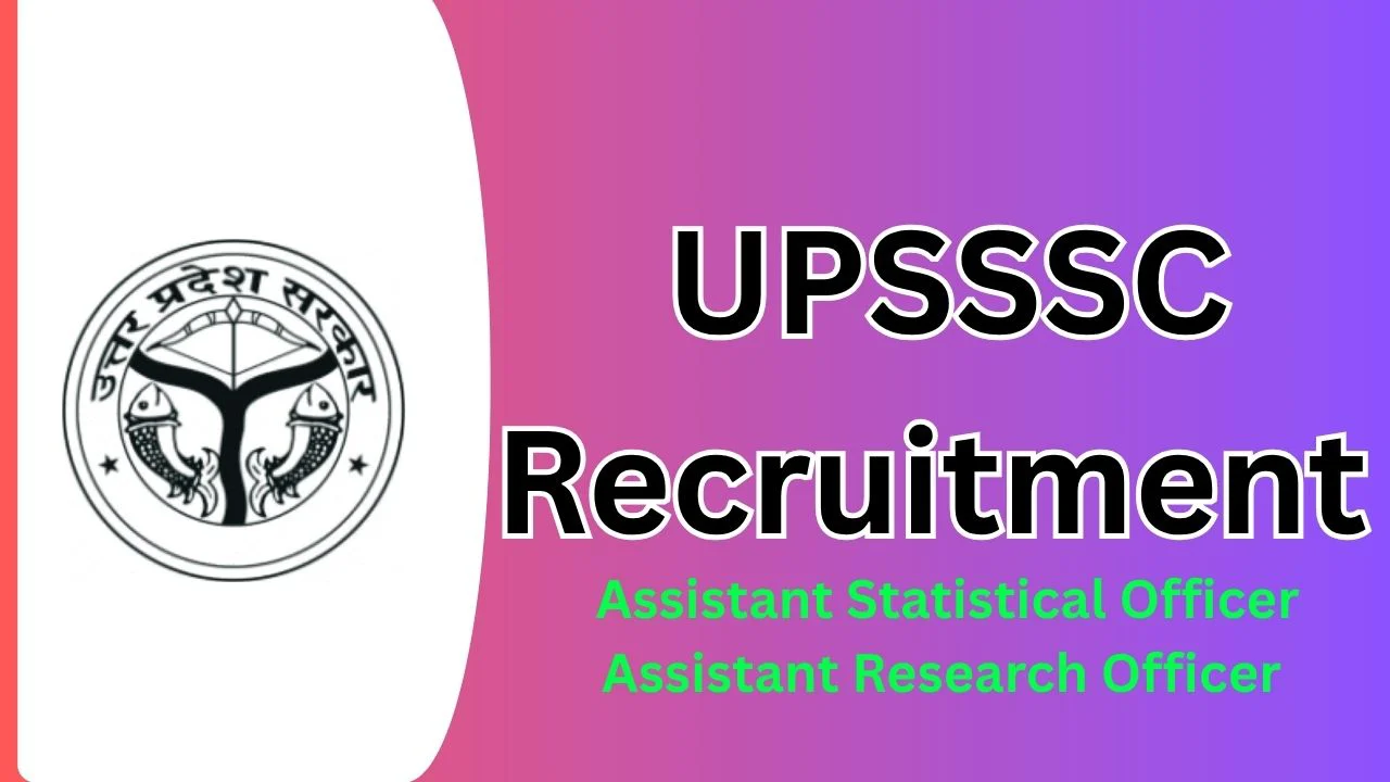 UPSSSC ASO Recruitment 2026 Out; 929 Assistant Statistical Officer Posts 1 UPSSSC ASO Recruitment