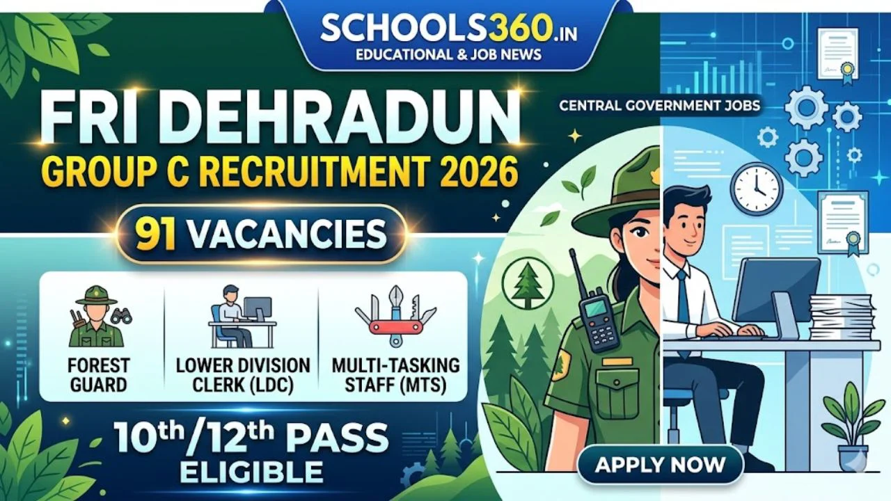 FRI Dehradun Group C Recruitment 2026 Out 91 Forest Guard, LDC Posts 1 FRI Dehradun Group C Recruitment