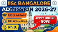 IISc Bangalore Admissions