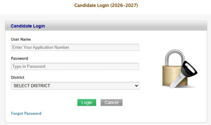 HSCAP Kerala Plus One Third Allotment Result 2026 Live 2 CANDIDATE LOGIN SWS