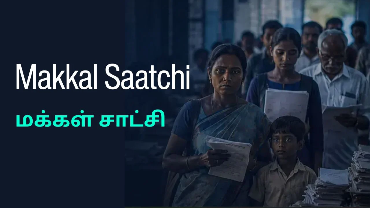 Makkal Saatchi (மக்கள் சாட்சி): Tamil Nadu's Citizen-Led Platform to Report Bribery and Corruption 1 Makkal Saatchi
