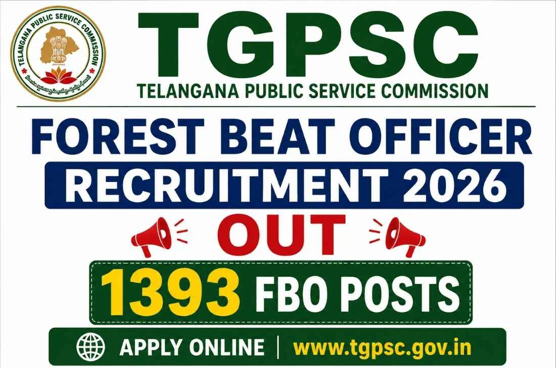 TGPSC Forest Beat Officer Recruitment 2026 Out for 1393 FBO Posts 1 TGPSC Forest Beat Officer Recruitment