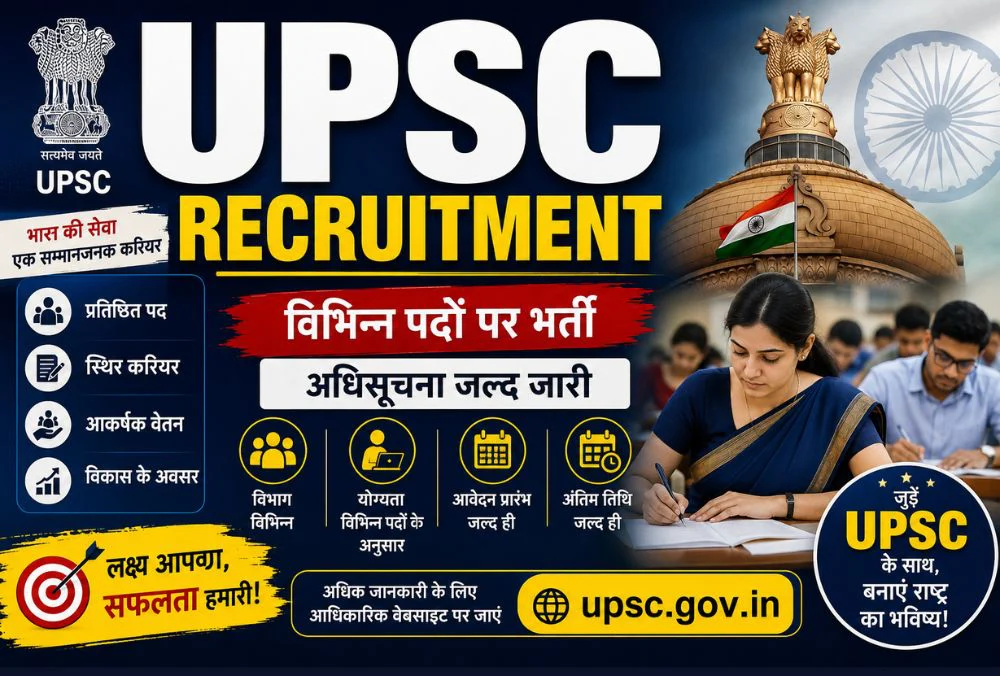 UPSC Recruitment 07/2026 Notification, Online Form, Eligibility 1 UPSC Recruitment