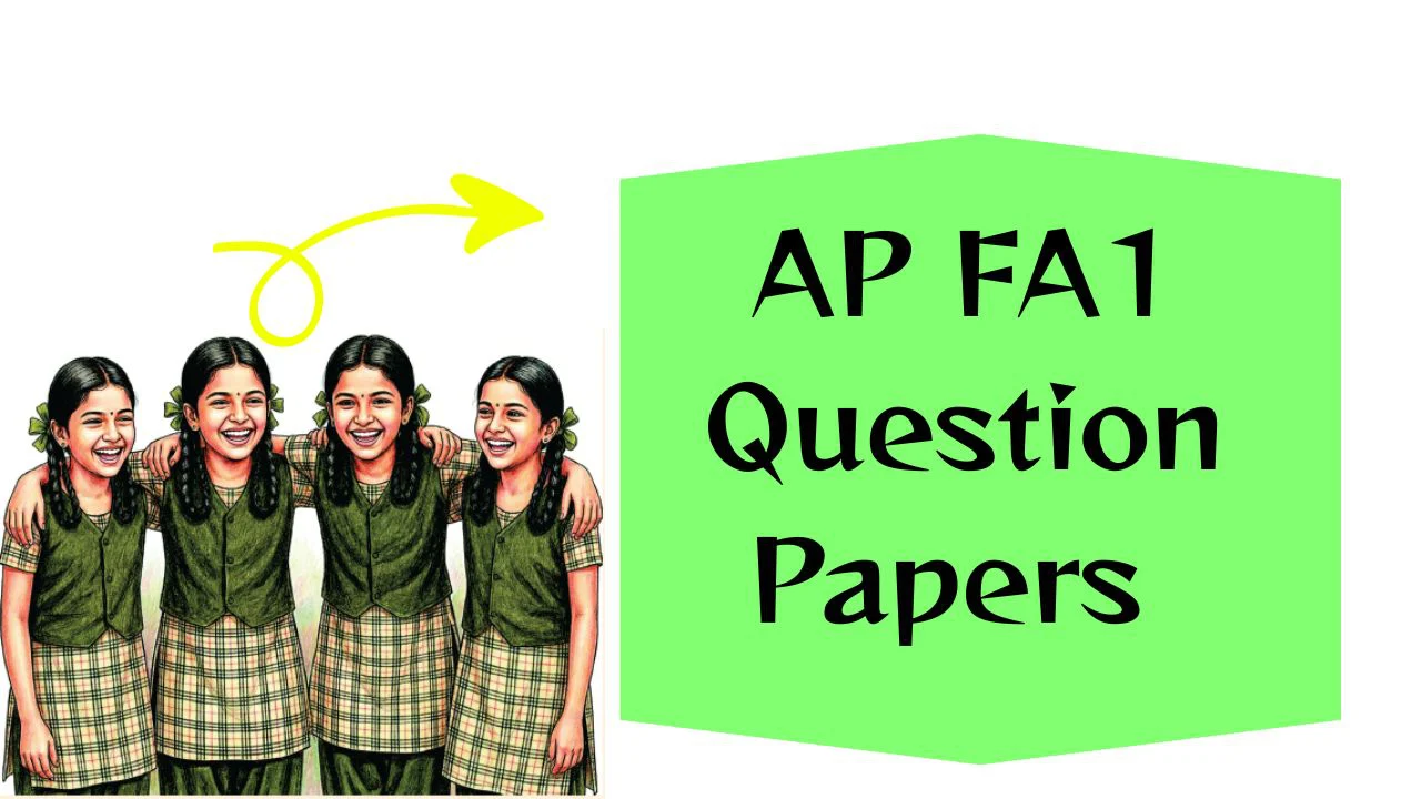 AP FA1 1st to 5th Class Question Papers 2026-27 CBA1 Material 1 AP FA1 Question Papers