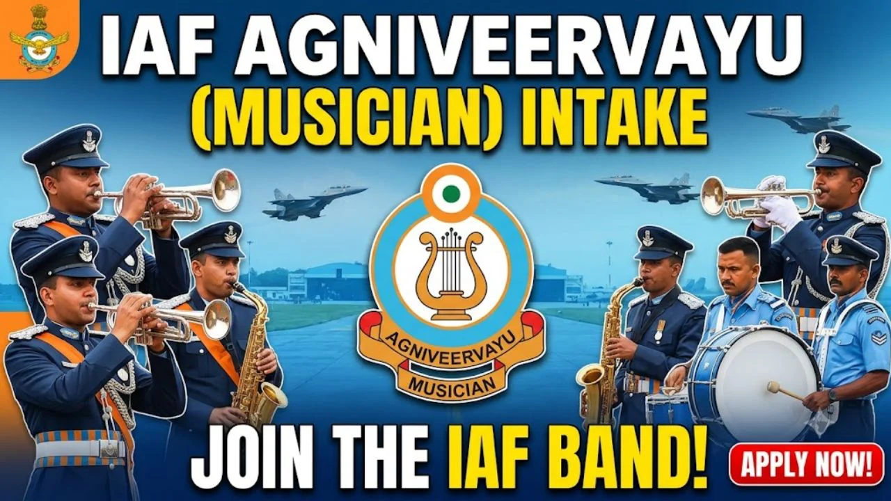 Air Force Agniveervayu (Musician) Intake 01/2027 Online Form 1 Air Force Agniveervayu (Musician) Intake