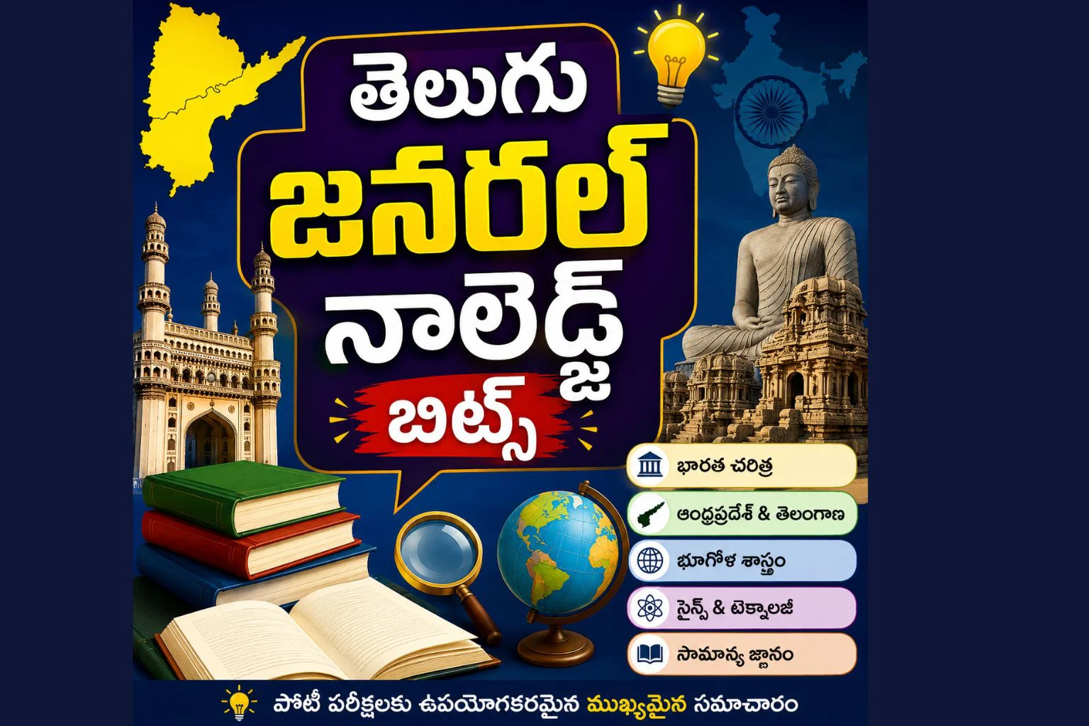GK Questions in Telugu 100+ తెలుగు జనరల్ నాలెడ్జ్ బిట్స్ 1 GK Questions in Telugu