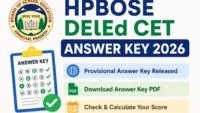 HPBOSE DElEd CET Answer Key