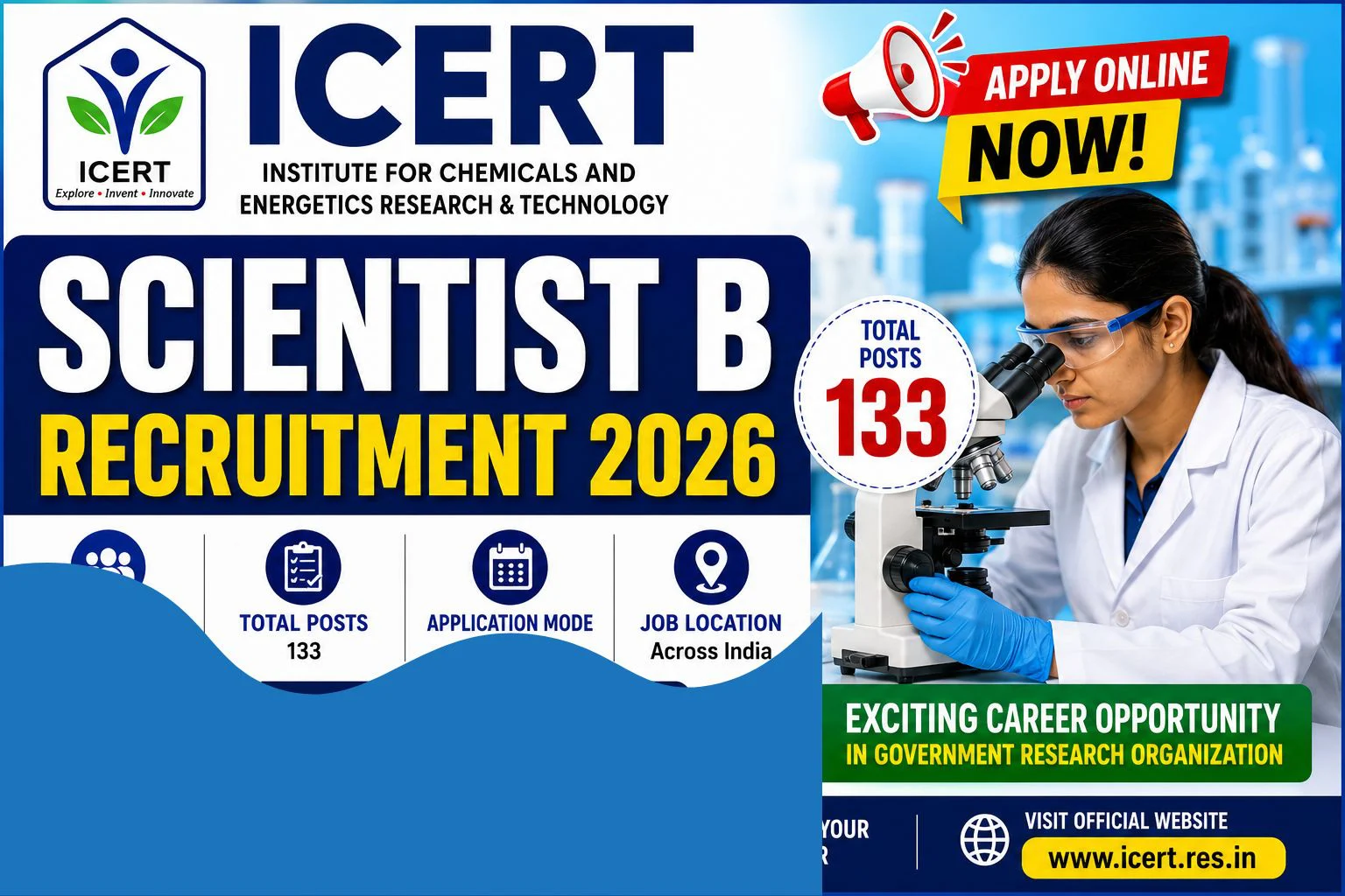 CERT-In Scientist B Recruitment 2026 Apply for 133 Posts 1 ICERT Scientist B Recruitment