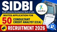 SIDBI Consultant Credit Analyst Recruitment