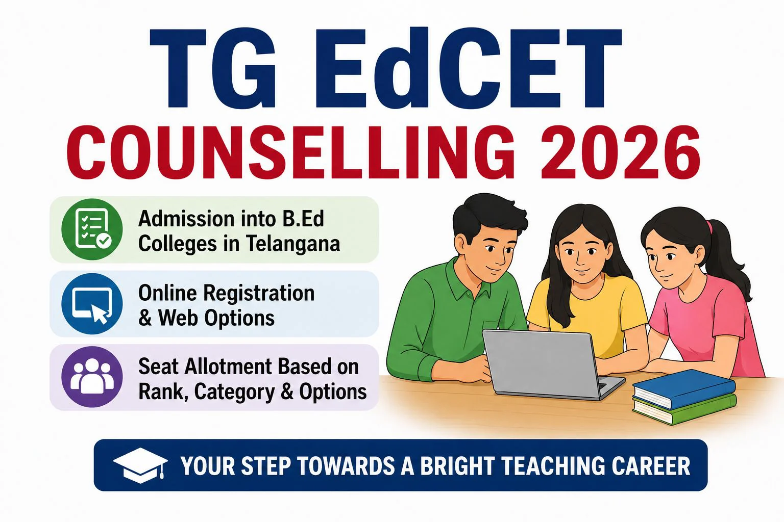 TG EdCET Counselling 2026 Online Registration, B.Ed Admission Dates 1 TG EdCET Counselling