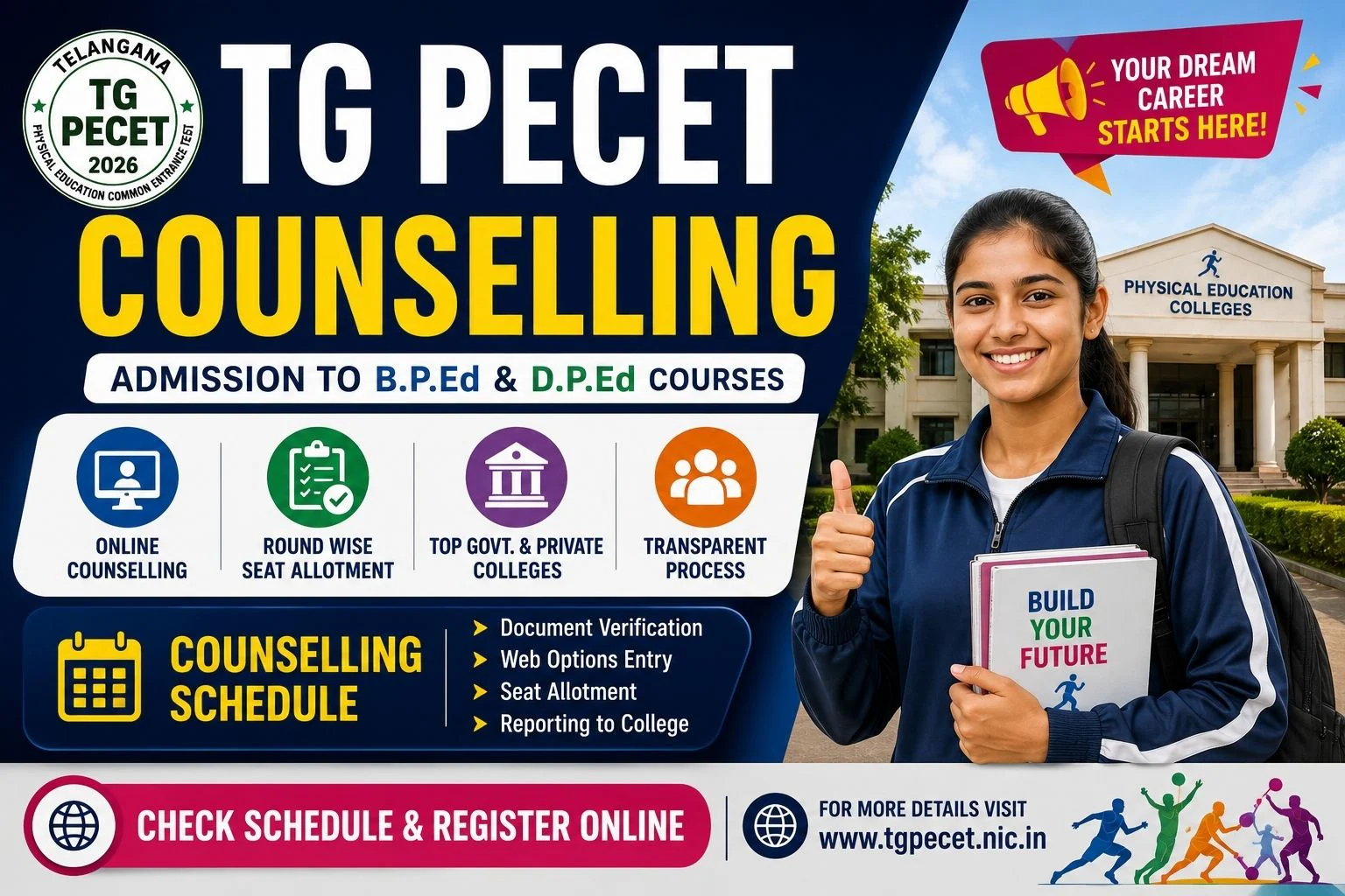 TG PECET Counselling 2026 Registration, Web Options, Dates 1 TG PECET Counselling