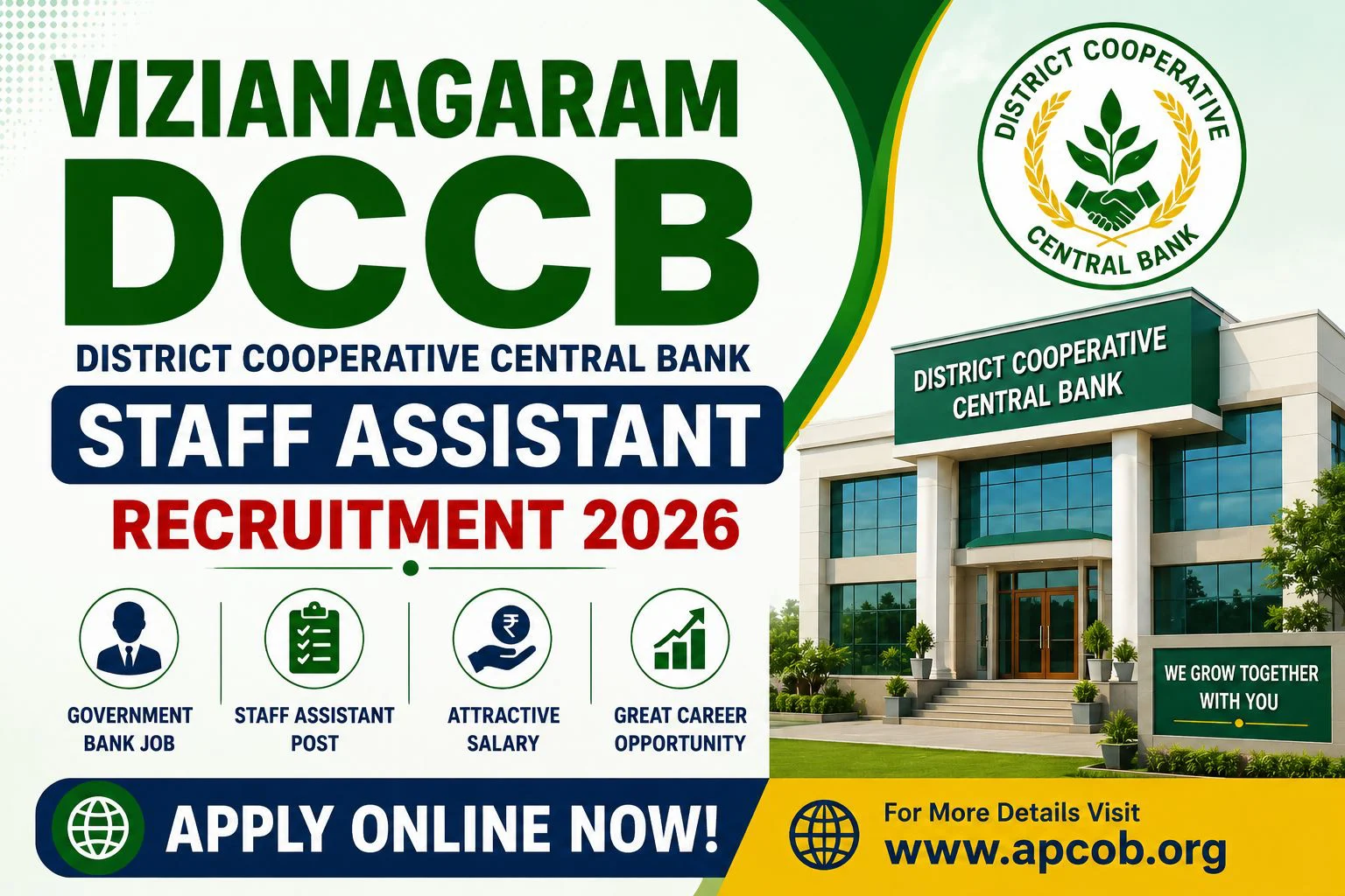 Vizianagaram DCCB Staff Assistant Recruitment 2026 Apply Online 1 Vizianagaram DCCB Staff Assistant Recruitment