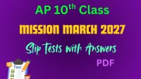 AP 10th Class English Mission March- 2027 Slip Tests with Answers