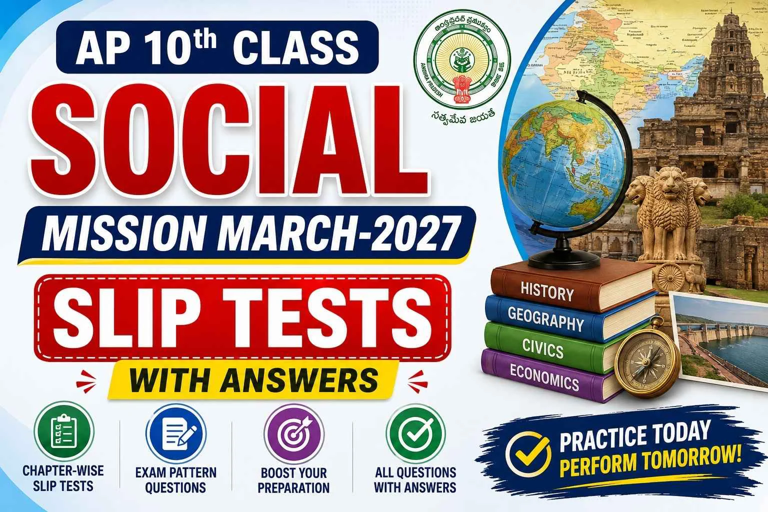 AP 10th Class Social Mission March-2027 Slip Tests with Answers 1 AP 10th Class Social Mission March-2027 Slip Tests