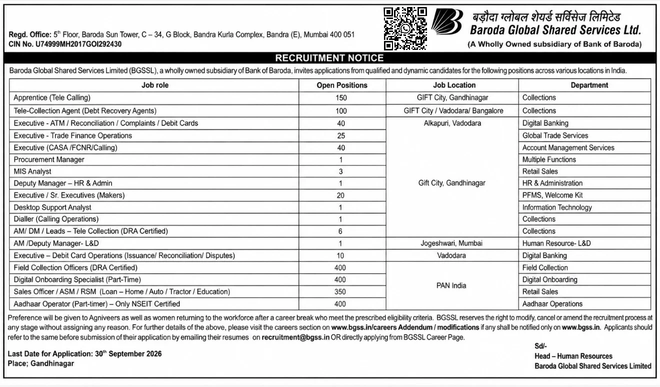 BGSSL Recruitment 2026 Notification Out for 2049 Apprentice, Executive & Other Posts, Apply Online 2 BGSSL Recruitment 2026 Short Notice PDF