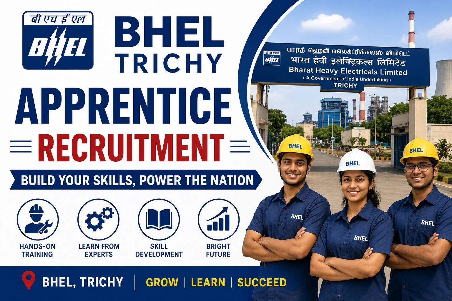 BHEL Trichy Apprentice Recruitment 2026 Apply Online for 530 Posts 1 BHEL Trichy Apprentice Recruitment