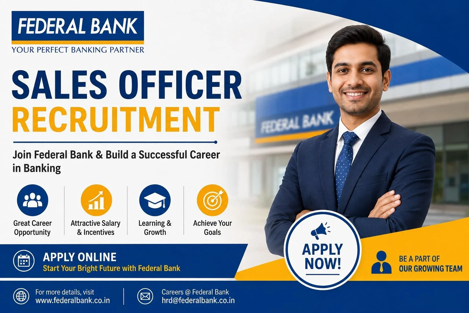 Federal Bank Sales Officer Recruitment 2026 Apply Online 1 Federal Bank Sales Officer Recruitment