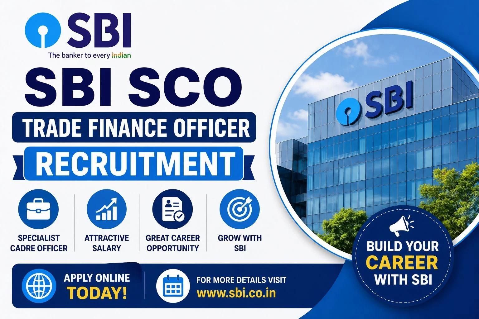 SBI SCO Trade Finance Officer Recruitment