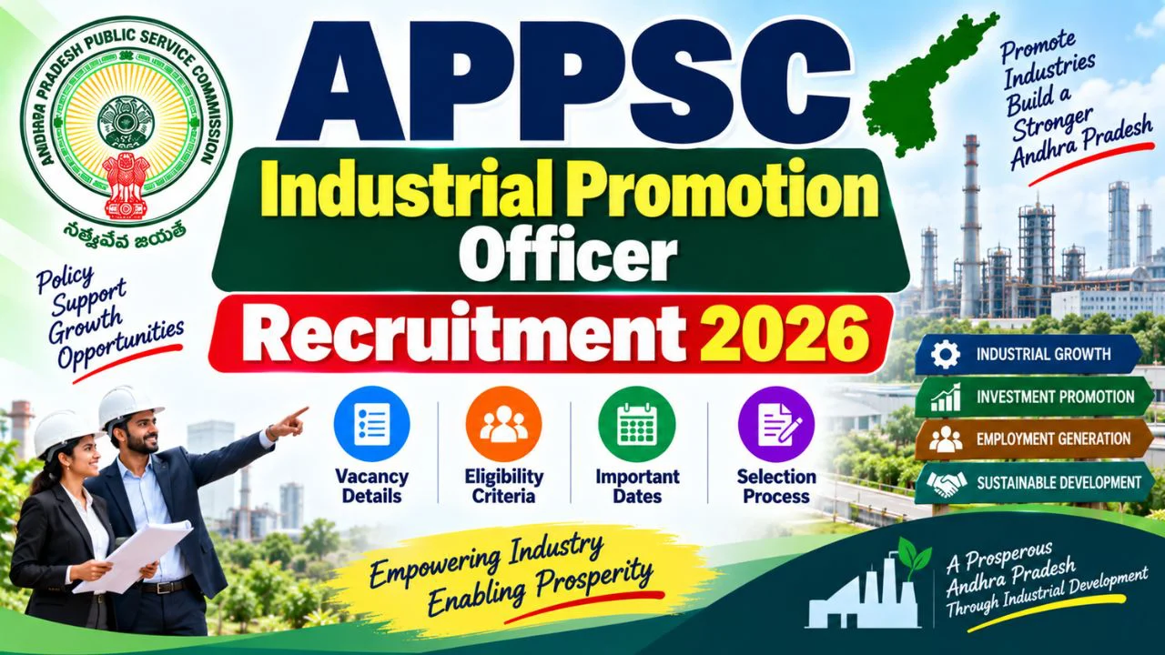 Schools360 6 APPSC Industrial Promotion Officer Recruitment