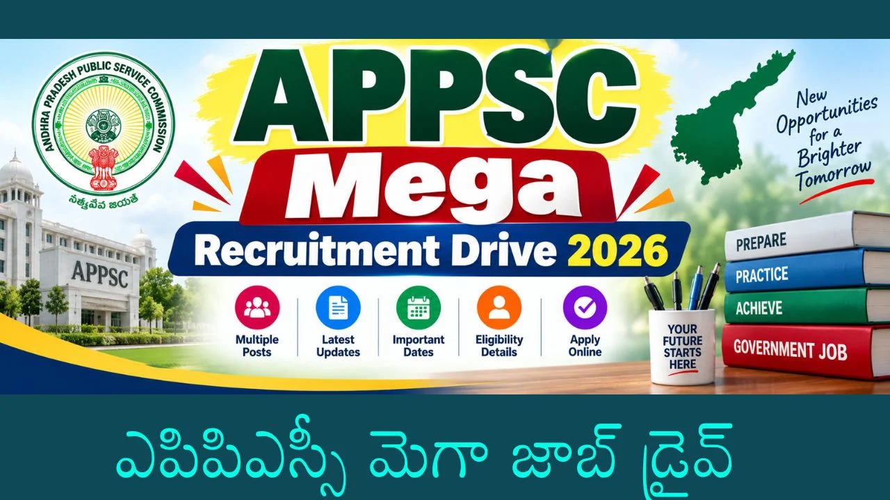 APPSC Mega Recruitment 2026 Out; 892 Group-1, Welfare, Forest, Horticulture & Other Posts 1 APPSC Mega Recruitment Drive 2026