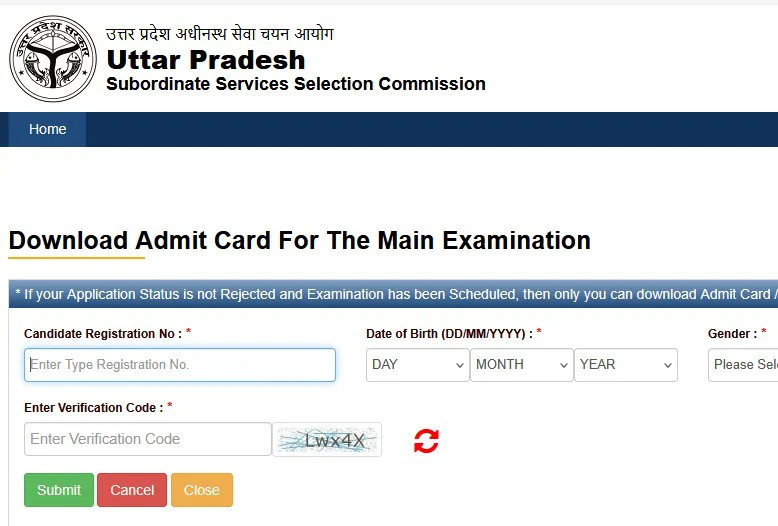 UPSSSC Admit Card 2026 for Forest Guard & Wildlife Guard Main Exam 1 Admit Card For upsssc Main