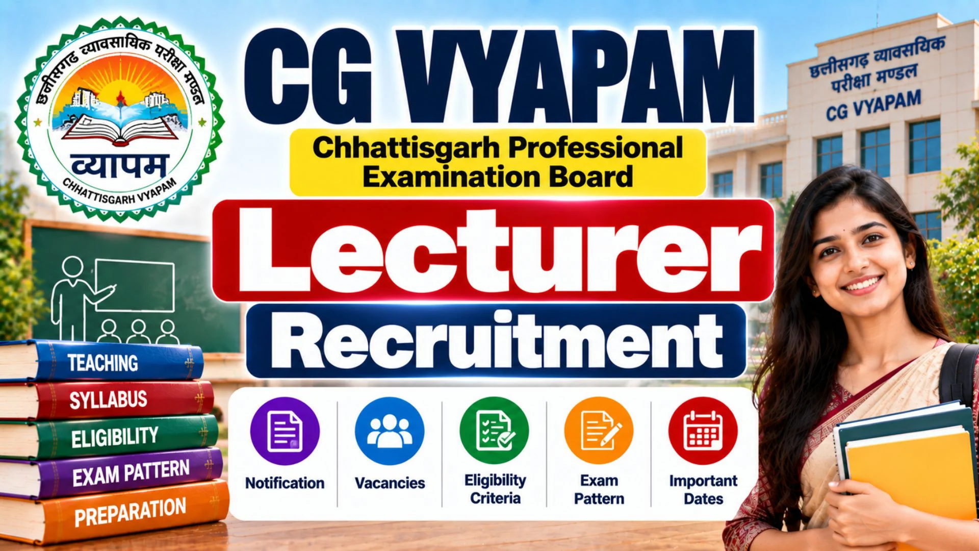 CG Vyapam Lecturer Recruitment 2026 Apply Online for 854 Vyakhyata Posts 1 CG Vyapam Lecturer Recruitment