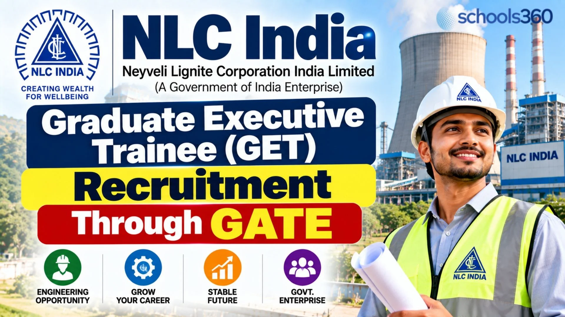 Schools360 4 NLC India GET Recruitment