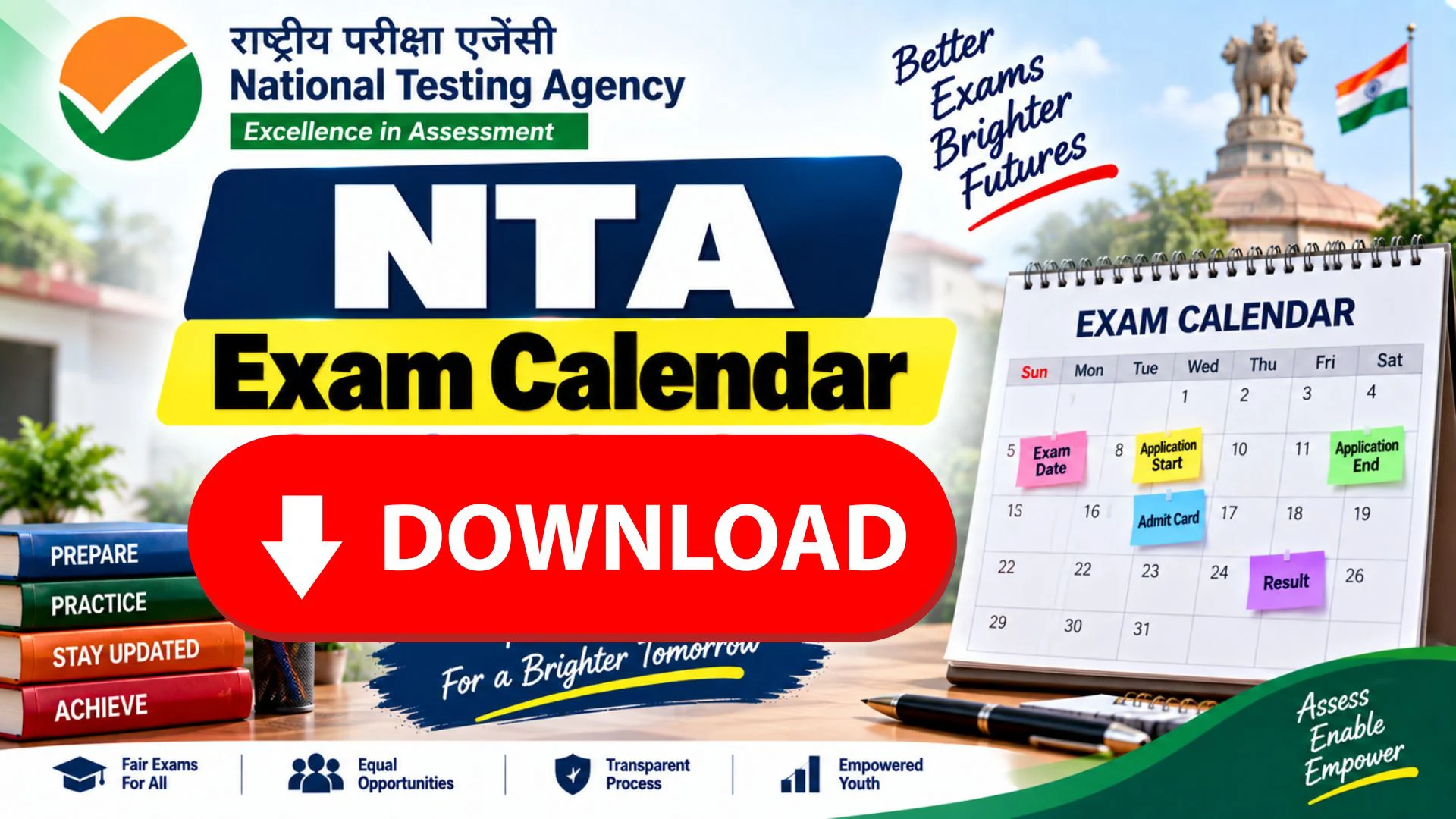 NTA Exam Calendar 2027 PDF Out; Check Upcoming Exam Dates 1 NTA Exam Calendar